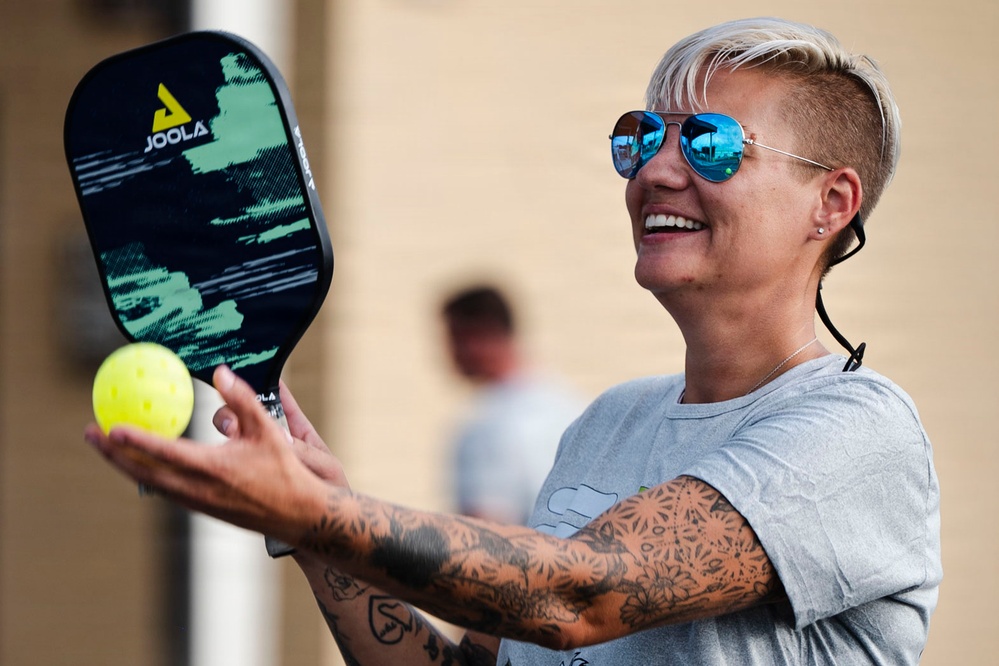 125th Fighter Wing Airmen build camaraderie through pickleball PT