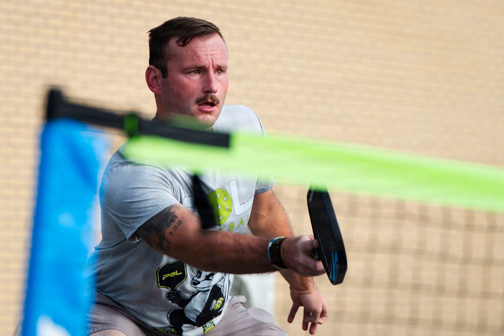 125th Fighter Wing Airmen build camaraderie through pickleball PT