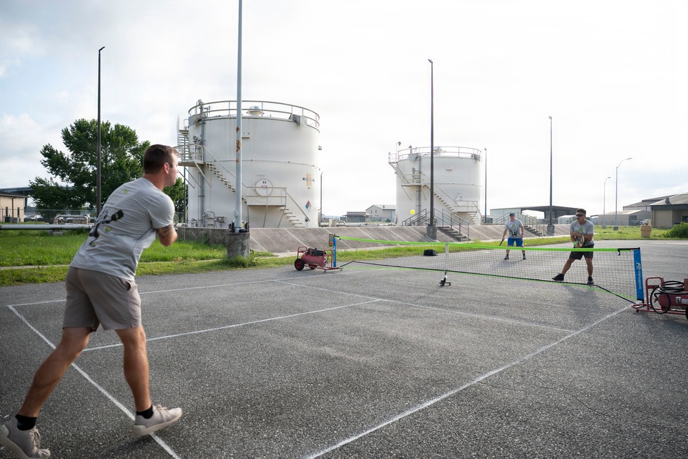 125th Fighter Wing Airmen build camaraderie through pickleball PT