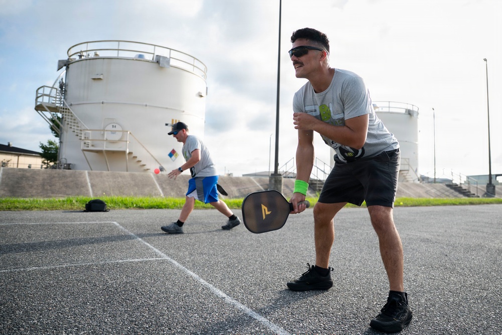 125th Fighter Wing Airmen build camaraderie through pickleball PT