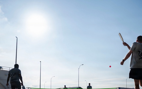 125th Fighter Wing Airmen build camaraderie through pickleball PT