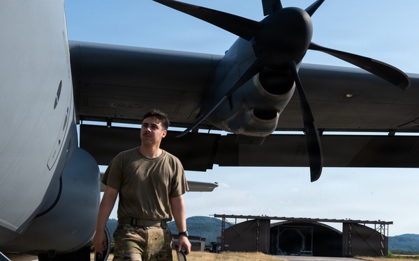37th AS honors America's 250th anniversary over Belgium