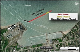 Repair Work Continues on Dunkirk Breakwater