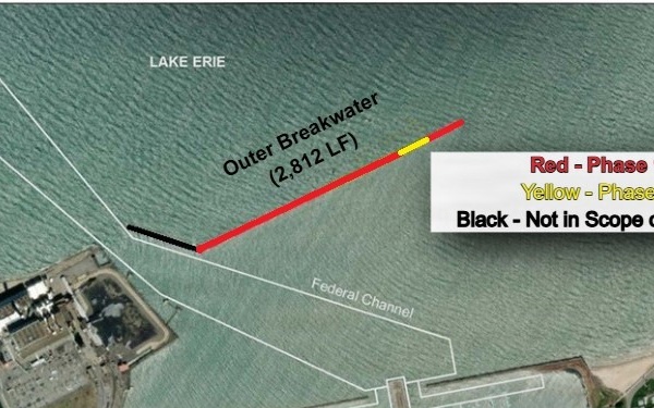 Repair Work Continues on Dunkirk Breakwater