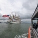US Coast Guard Cutter Eagle leads Sail250 Virginia Parade of Sail