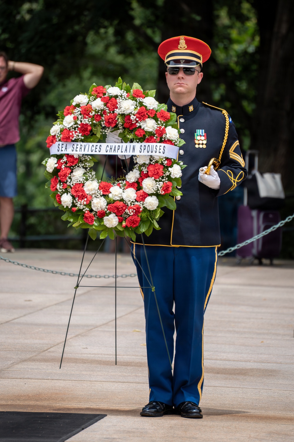 Chaplain Corps Spouses Honored During Wreath-Laying Ceremony