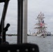 US Coast Guard Cutter Eagle leads Sail250 Virginia Parade of Sail