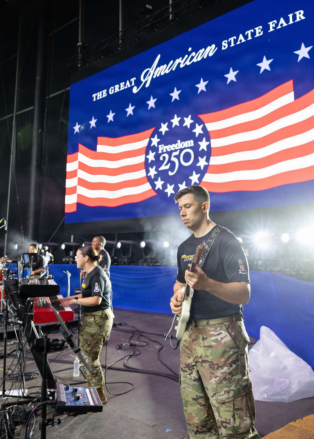 U.S. Army Band Downrange performs at the Great American State Fair