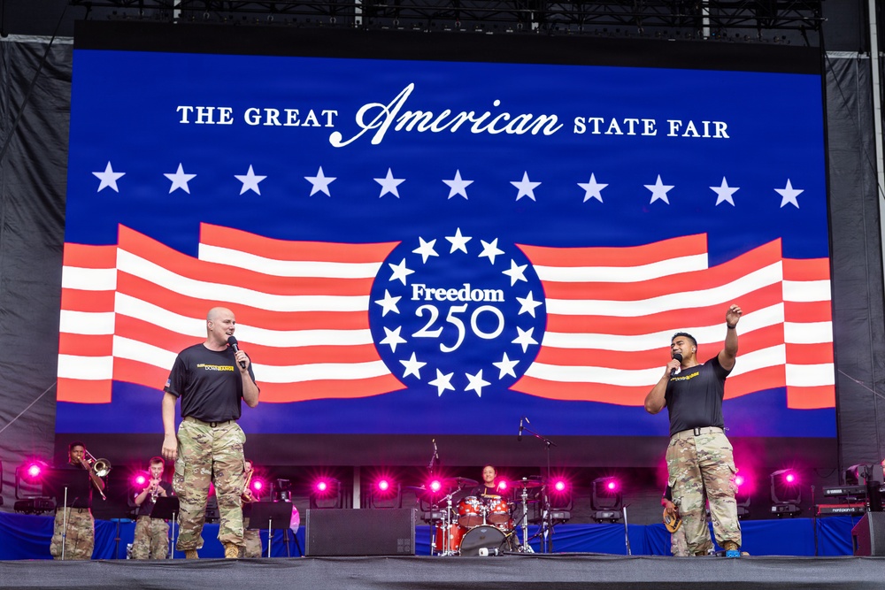 U.S. Army Band Downrange performs at the Great American State Fair