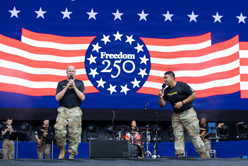 U.S. Army Band Downrange performs at the Great American State Fair