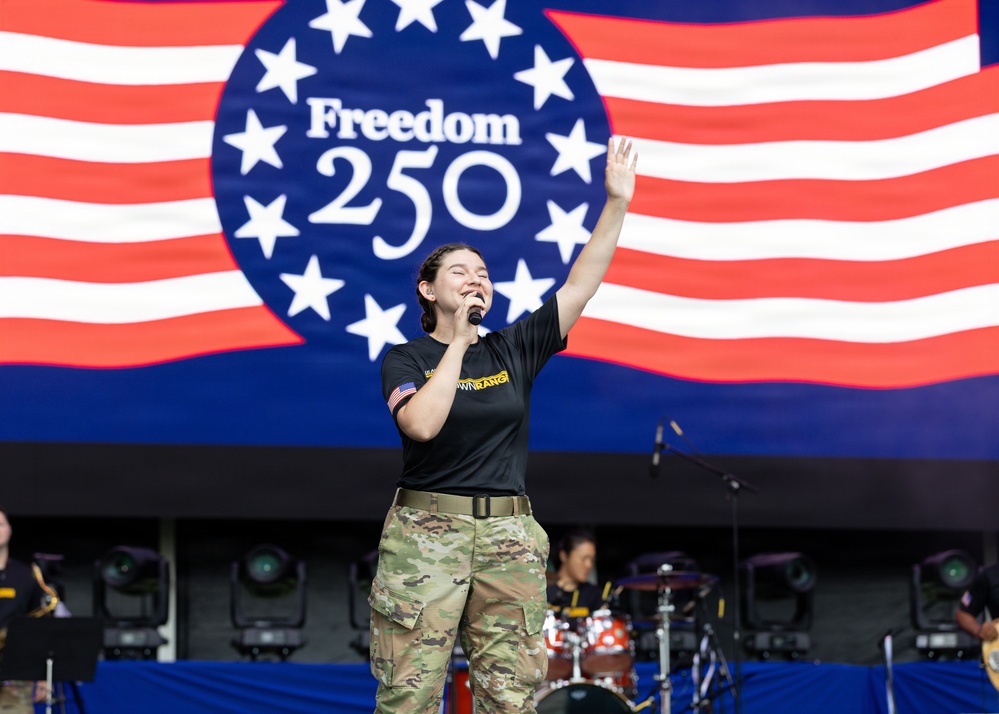 U.S. Army Band Downrange performs at the Great American State Fair