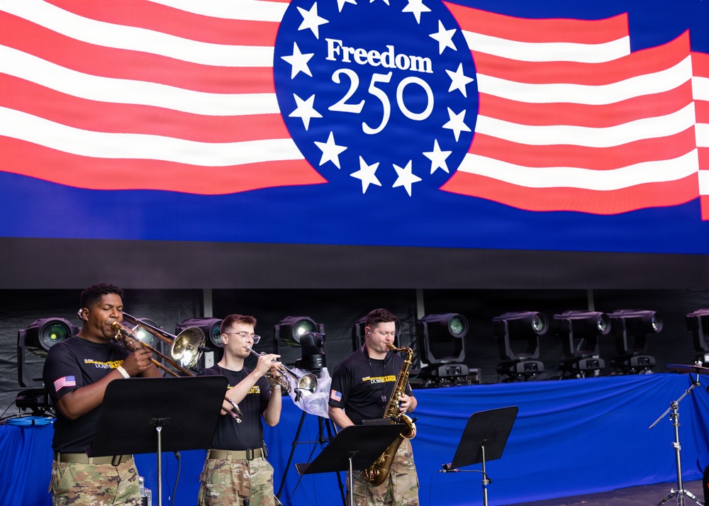 U.S. Army Band Downrange performs at the Great American State Fair