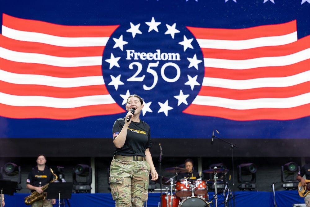 U.S. Army Band Downrange performs at the Great American State Fair