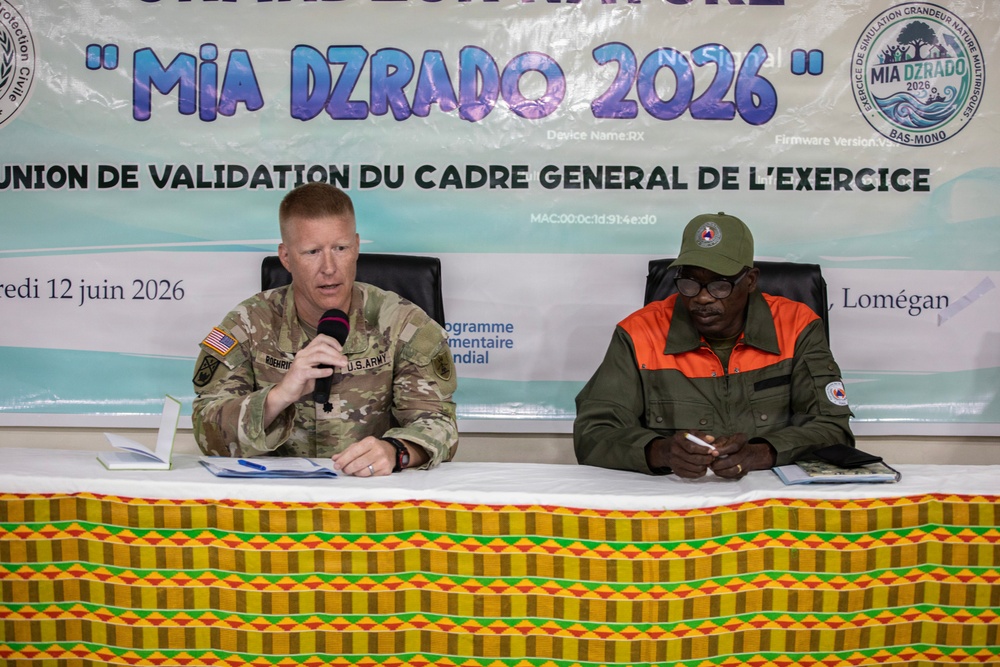 Togolese disaster-response officials conduct training prep meeting with North Dakota SPP colleagues, SETAF-AF