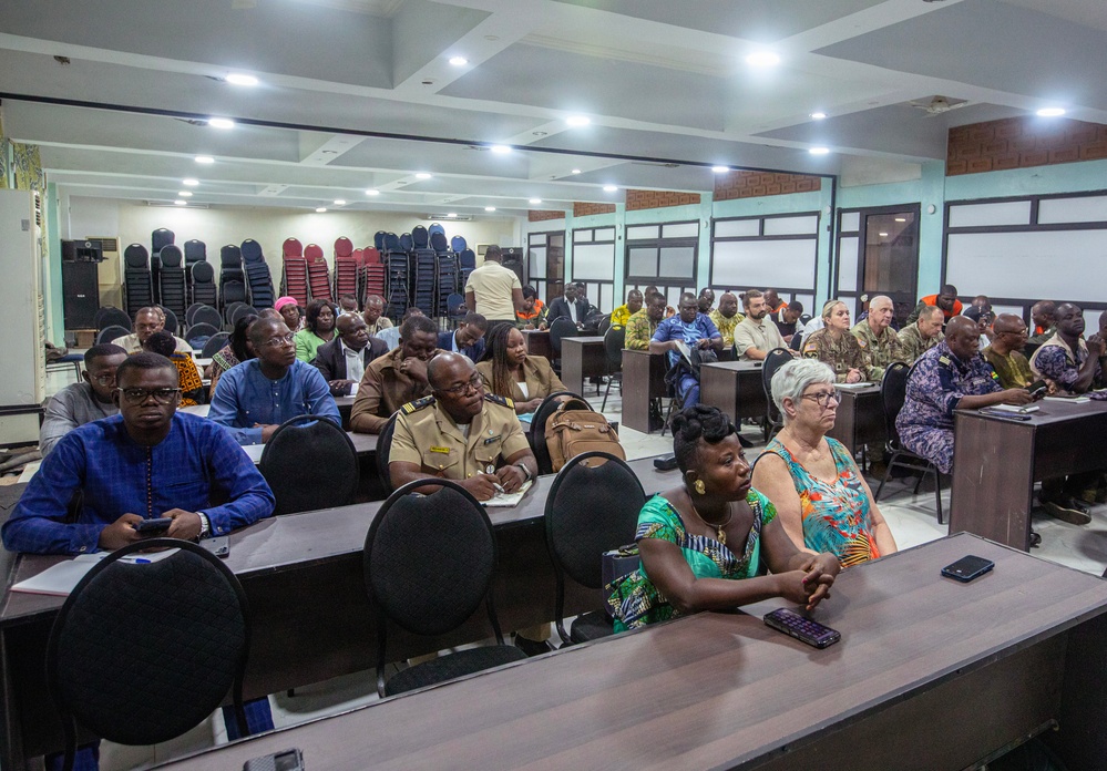 Togolese disaster-response officials conduct training prep meeting with North Dakota SPP colleagues, SETAF-AF