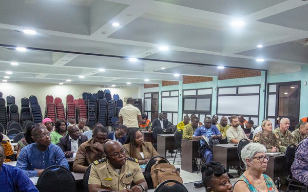 Togolese disaster-response officials conduct training prep meeting with North Dakota SPP colleagues, SETAF-AF