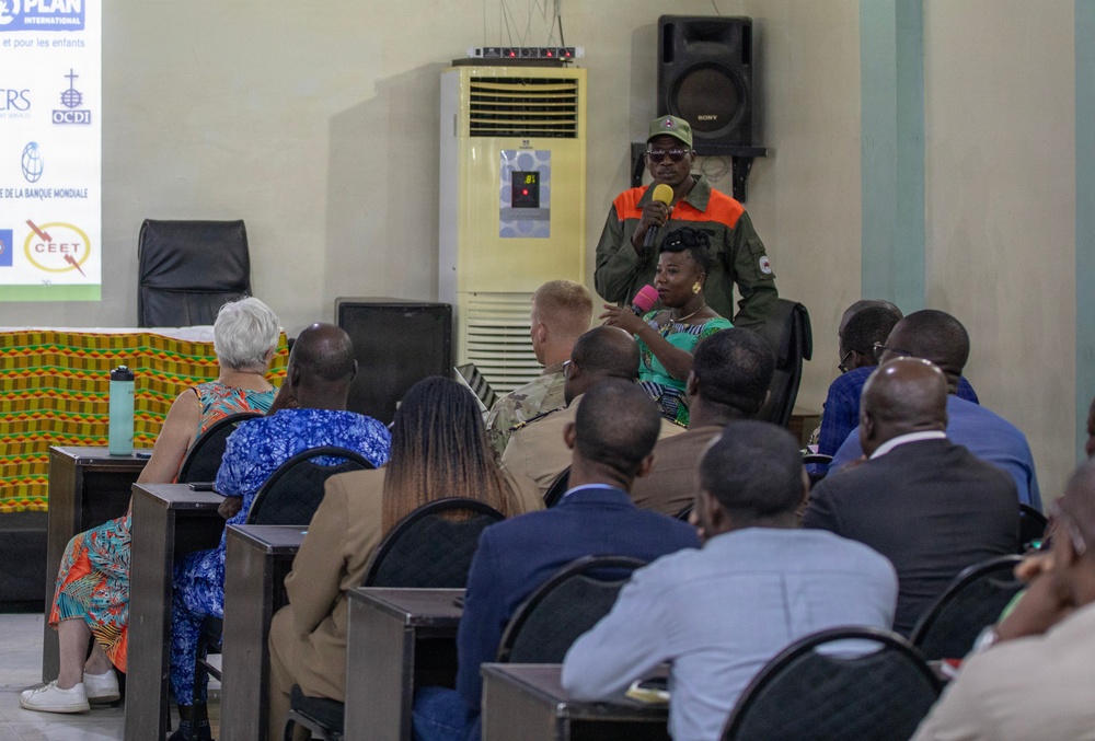Togolese disaster-response officials conduct training prep meeting with North Dakota SPP colleagues, SETAF-AF