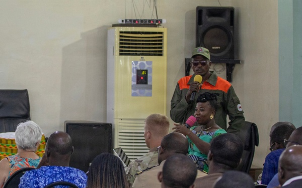 Togolese disaster-response officials conduct training prep meeting with North Dakota SPP colleagues, SETAF-AF