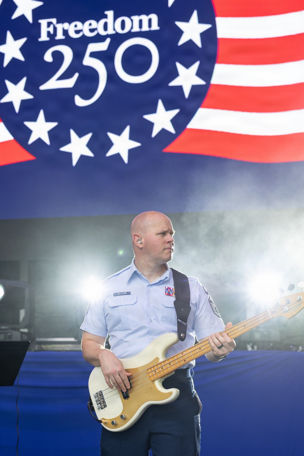 The U.S. Air Force Band Max Impact performs at the Great American State Fair