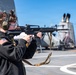 USS Mount Whitney Holds Gun Shoot
