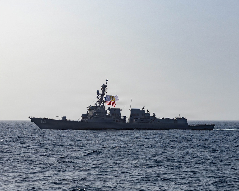 USS Frank E. Petersen, Jr. transits the Arabian Sea