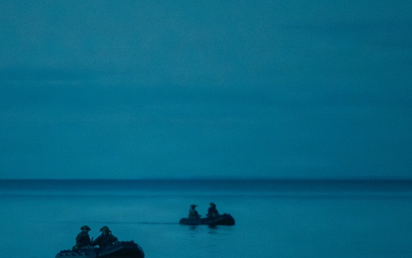 U.S. Force Recon Marines sharpen amphibious raid skills in Estonia