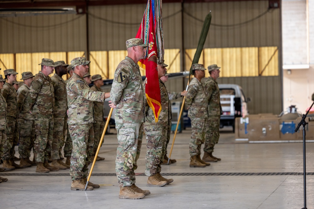JTF-SB Soldiers conduct Transfer of Authority ceremony
