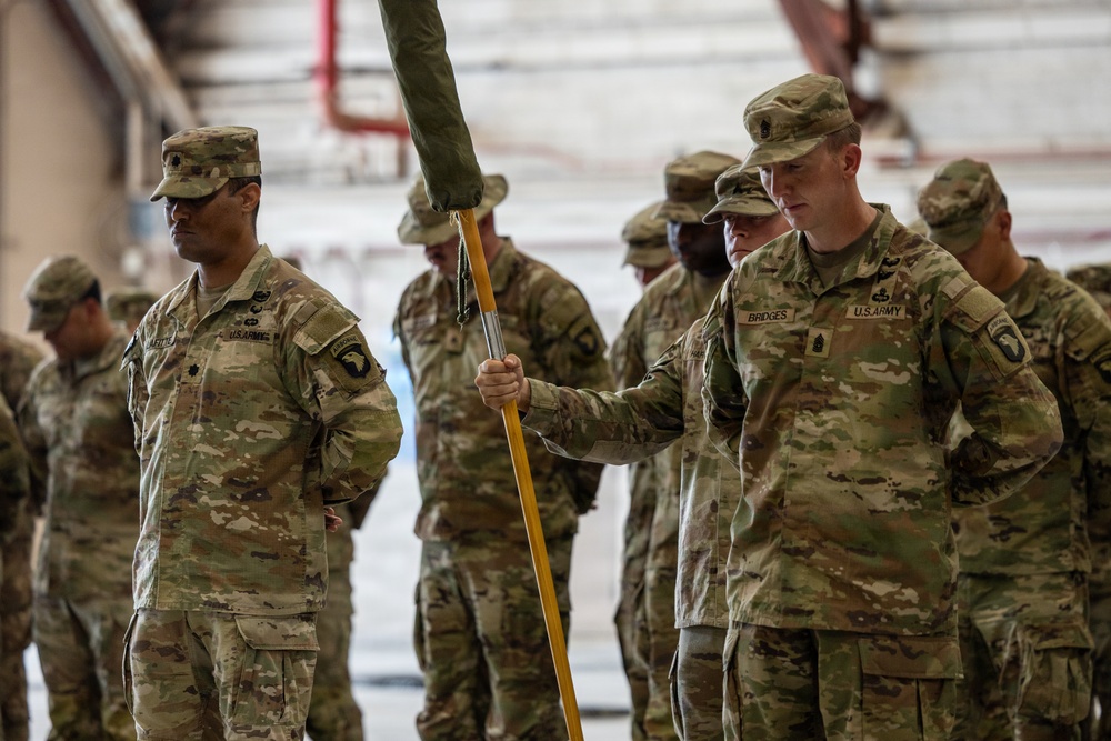 JTF-SB Soldiers conduct Transfer of Authority ceremony