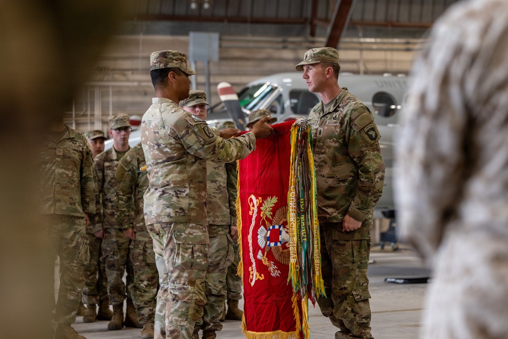 JTF-SB Soldiers conduct Transfer of Authority ceremony