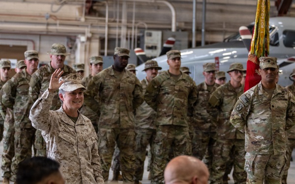 JTF-SB Soldiers conduct Transfer of Authority ceremony