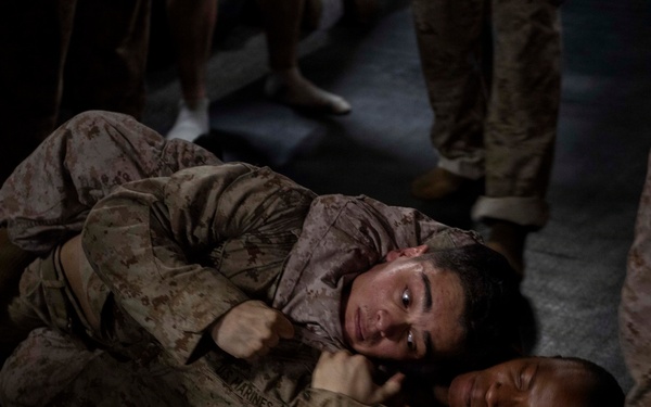 U.S. Marines Conduct MCMAP Training Aboard USS Boxer