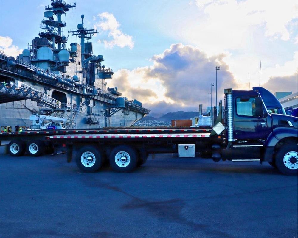 Early morning light illuminates ships participating in Exercise Rim of the Pacific 2026