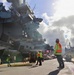 NAVSUP FLC Pearl Harbor facilitates crane operations in the early morning light for ships participating in Exercise Rim of the Pacific (RIMPAC) 2026