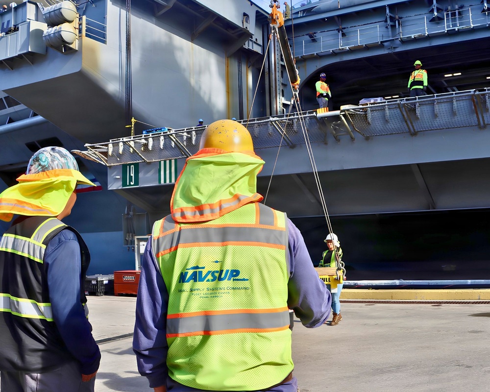 NAVSUP FLC Pearl Harbor conducts crane operations during RIMPAC 26