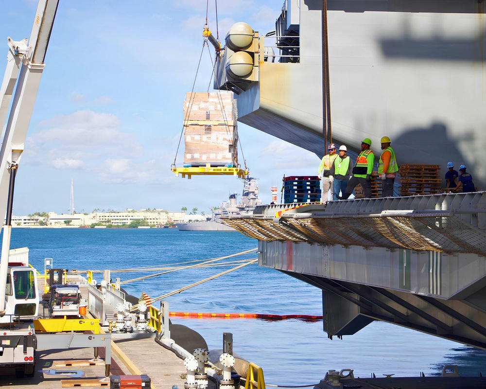 NAVSUP FLC Pearl Harbor facilitates crane operations for ships participating in RIMPAC 2026