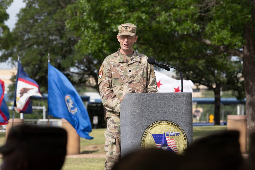 III Armored Corps Change of Command Ceremony