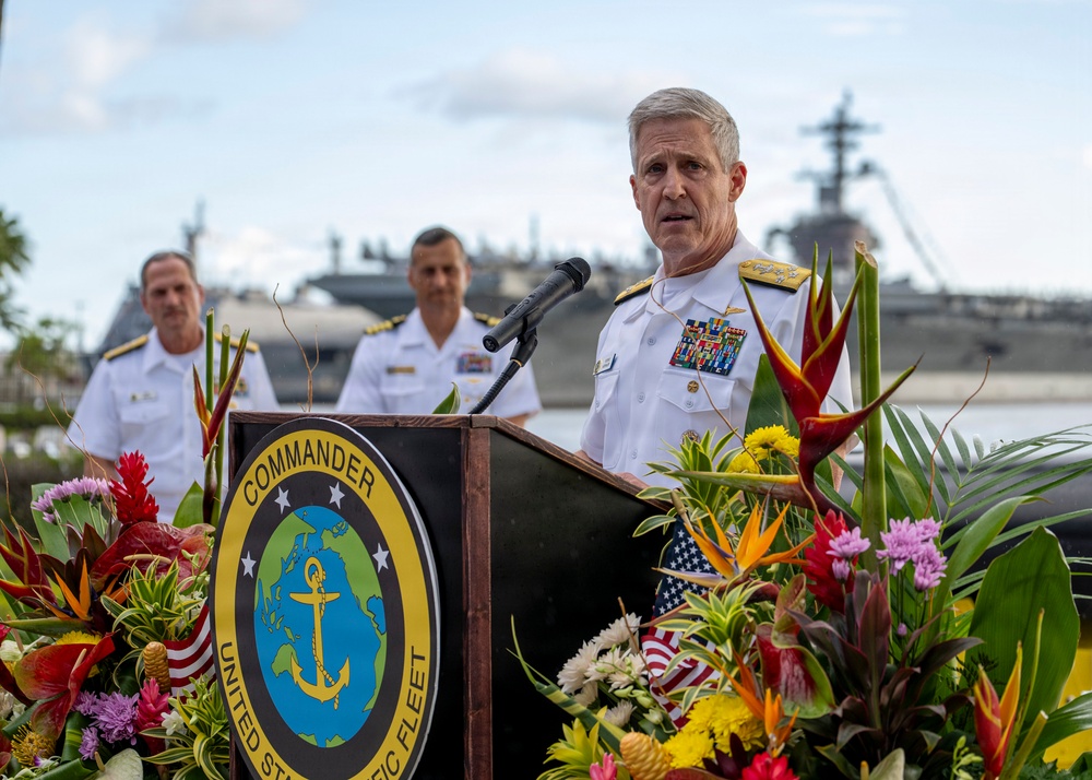 Commander, U.S. Pacific Fleet, delivers remarks at Exercise Rim of the Pacific 2026 Opening Reception