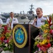 Commander, Exercise Rim of the Pacific 2026 Combined Task Force, and deputy commander, U.S. Pacific Fleet,  delivers remarks at RIMPAC 2026 Opening Reception