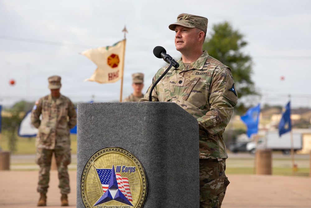III Armored Corps Change of Command Ceremony
