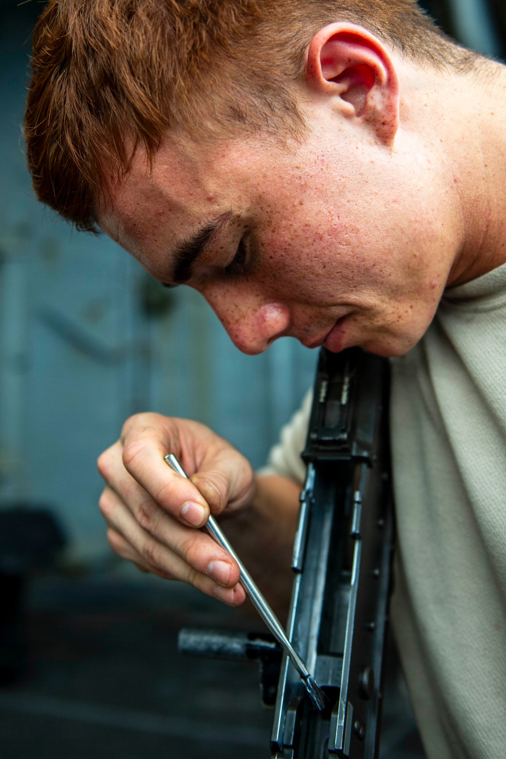 HSC 21 Sailors Perform Weapons Maintenance, Preservation Aboard USS Boxer