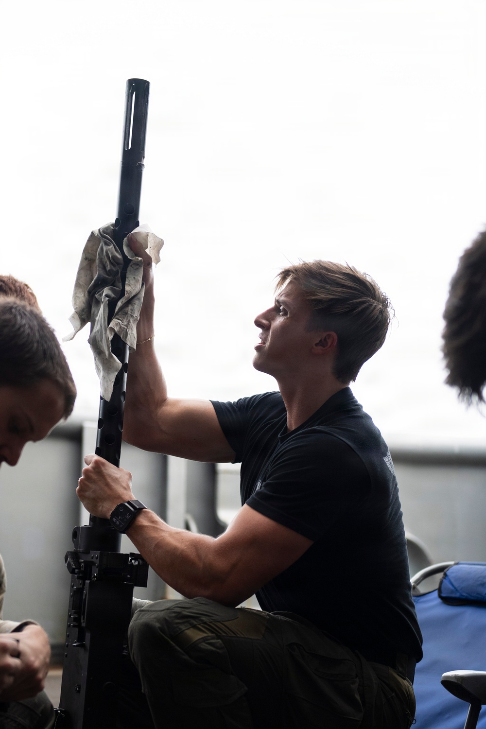 HSC 21 Sailors Perform Weapons Maintenance, Preservation Aboard USS Boxer
