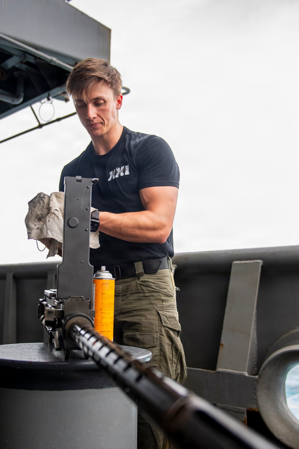 HSC 21 Sailors Perform Weapons Maintenance, Preservation Aboard USS Boxer