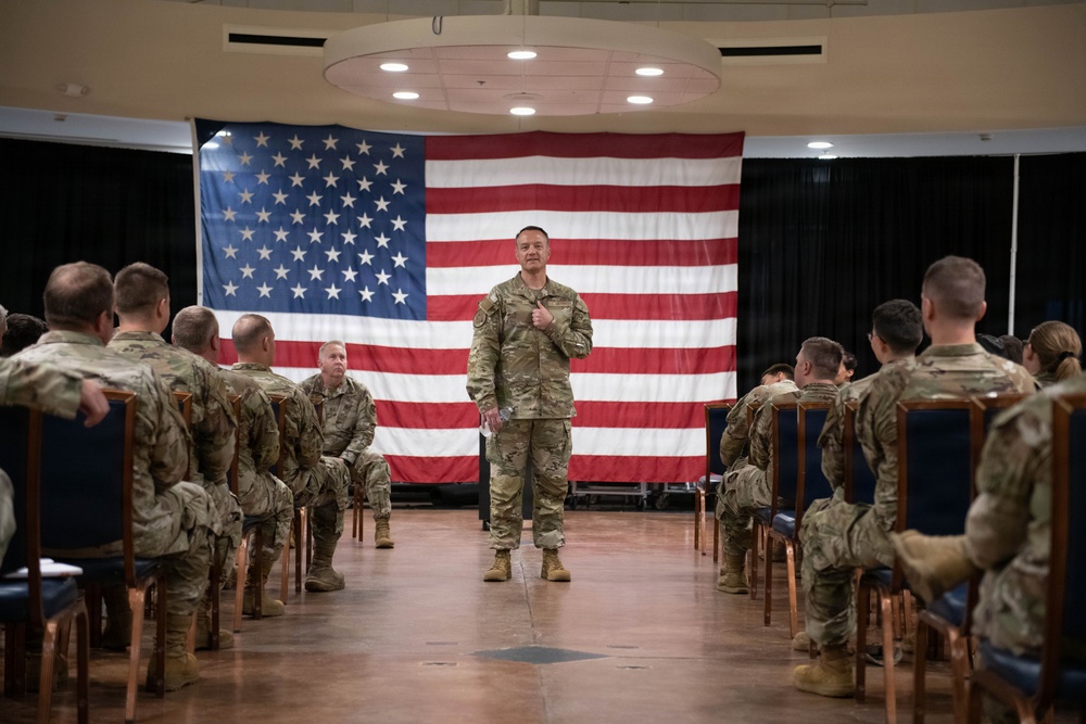 Air National Guard Command Chief Visits 138th Fighter Wing