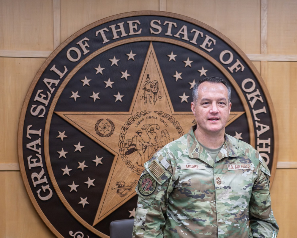 Air National Guard Command Chief Visits 138th Fighter Wing