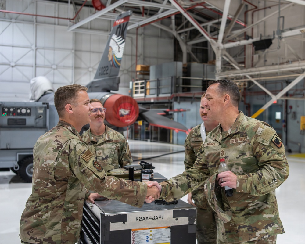 Air National Guard Command Chief Visits 138th Fighter Wing