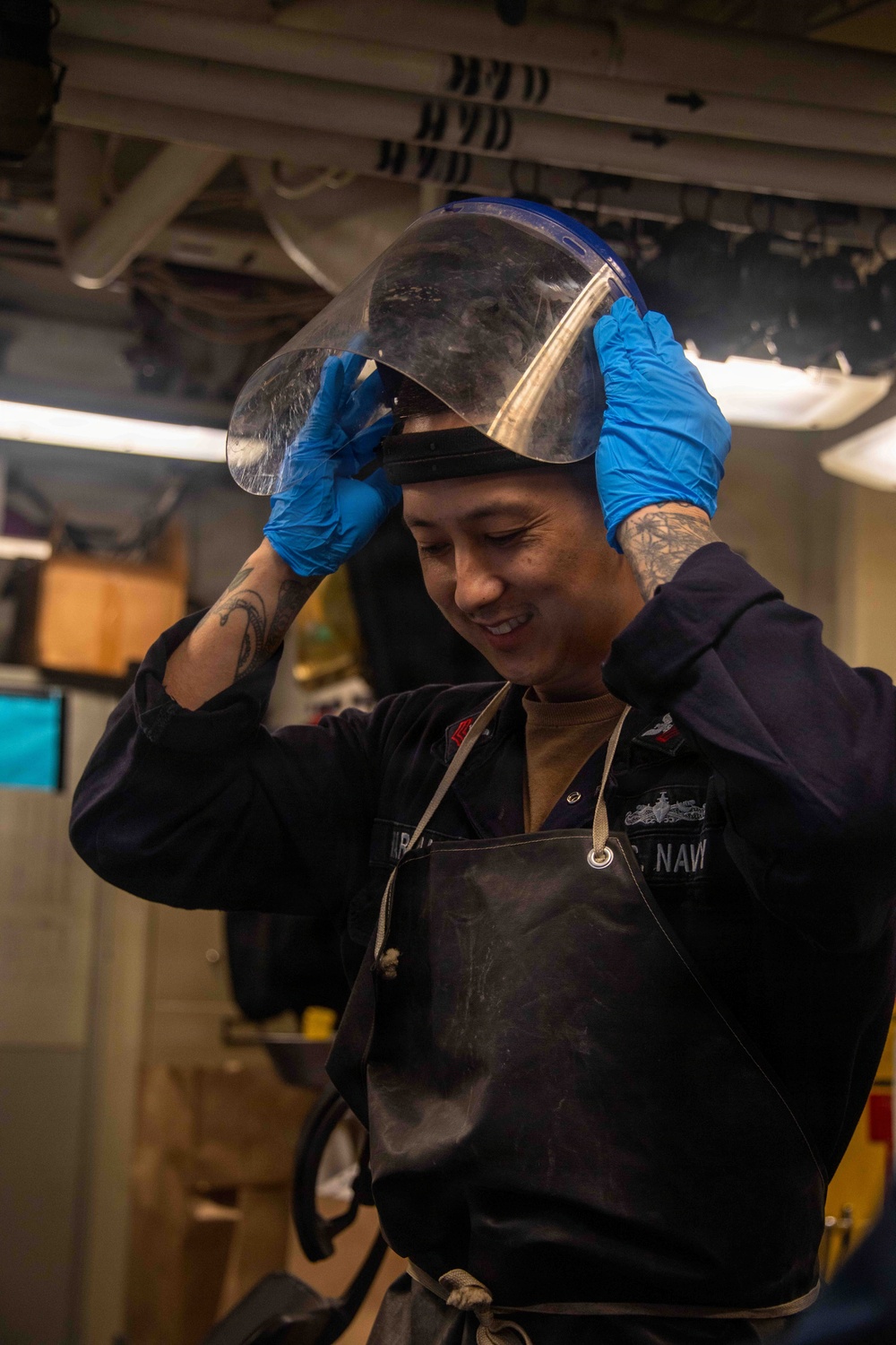 USS Boxer Sailors Prepare Boiler Samples