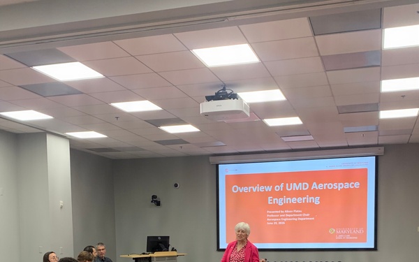 NDW Commandant Visits University of Maryland Aerospace Engineering