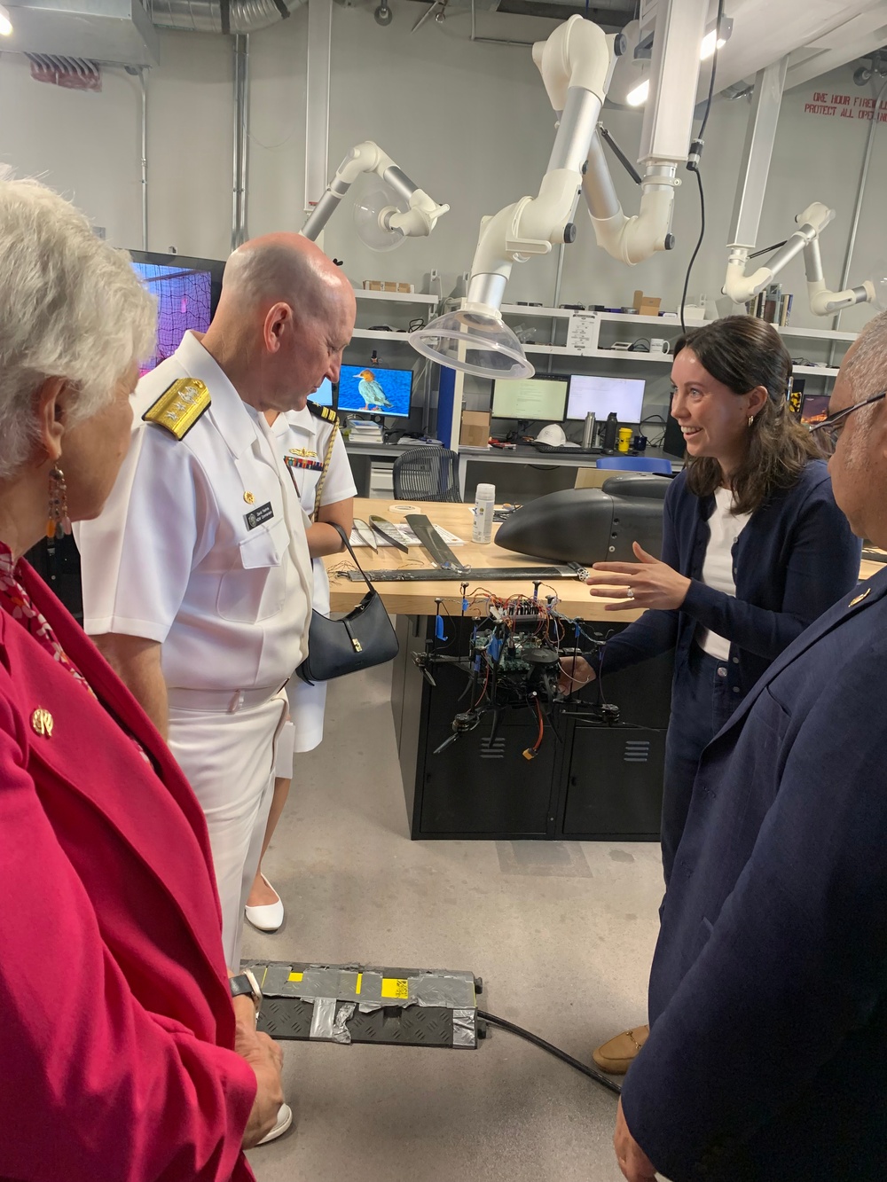 NDW Commandant Visits University of Maryland Aerospace Engineering