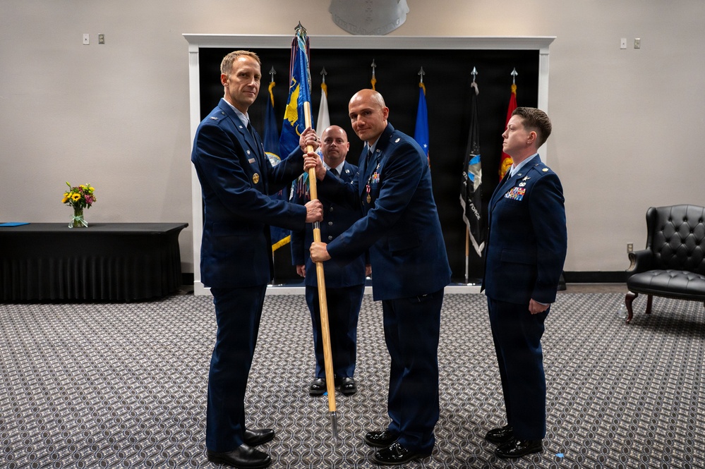 17th Communications Squadron change of command