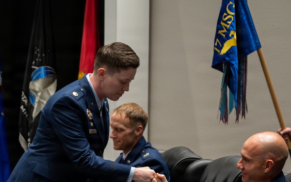 17th Communications Squadron change of command